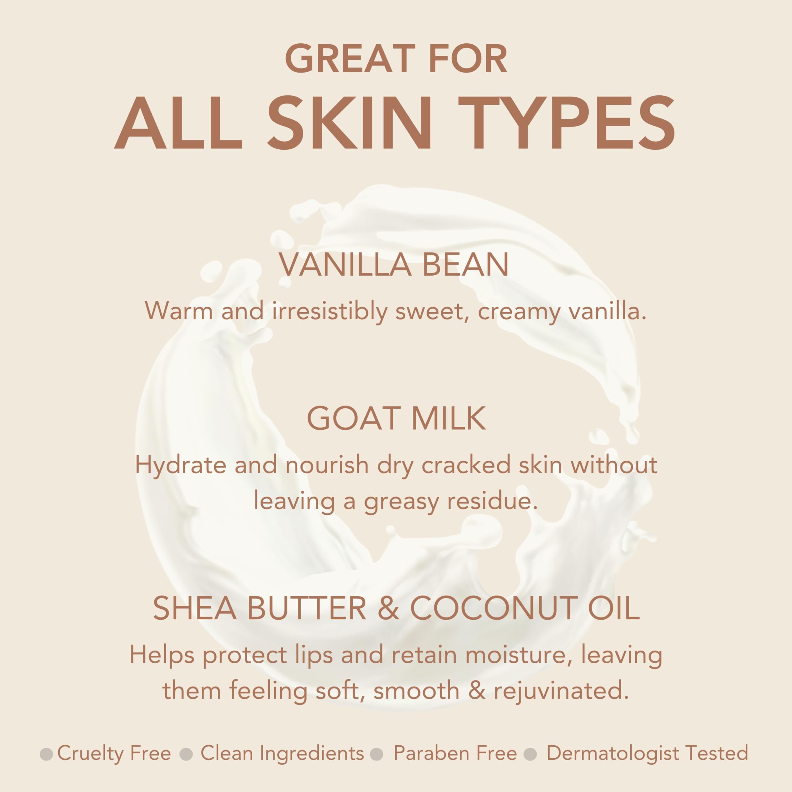 Dionis Goat Butter Overnight Lip Mask & Vanilla Bean Lip Balm Set (Pack of 2)
