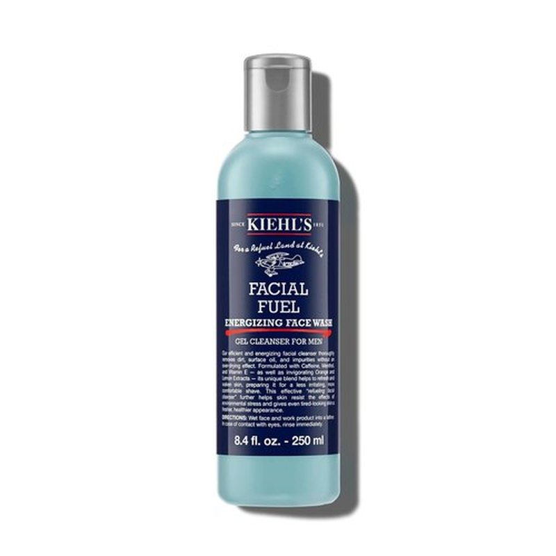 Kiehl's Facial Fuel Face Wash - Refreshing Men's Gel Cleanser with Caffeine & Vitamin E | Non-Drying, All Skin Types
