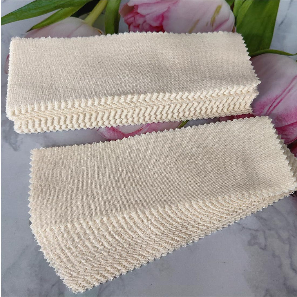 Natural Hair Removal Strips, Body and Facial Muslin Epilating Cotton Cloth Wax Strips, Large Precut Waxing Strips Bulk for Women Men (100 Pack)