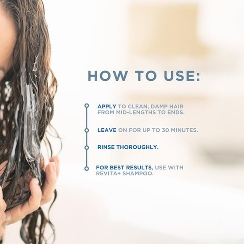 Tricovit Revita+ Hair Conditioner - Moisturizing Hair Care Treatment with Keratin Protein Amino Acids & Pantothenic Acid to Strengthen, Repair, and Add Shine to Strands (8.45 fl oz)