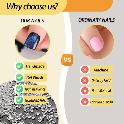 GXOIPNS Green Press on Nails Short Square, Gel Fake Nails with Glue Color Changing Cat Eye Acrylic Nails Glitter Full Cover Glue on Nails UV Finish Reusable Extra Short False Nails for Women 24 Pcs