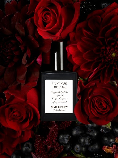 Nailberry UV Gloss Top Coat | Gel-Like Finish Nail Top Coat | Fast Drying Without UV or LED Lamps | Chip-Resistant, Oxygenated Gloss Top Coat | Vegan | Certified Halal & Cruelty Free | 25-Free | 15 ml