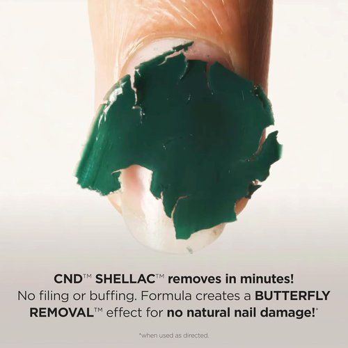 CND Shellac Gel Nail Polish - Long-Lasting Red Color with Curve-Hugging Brush | 0.25 Fl Oz