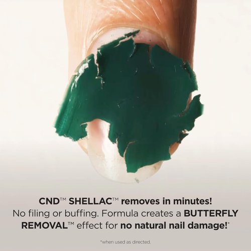 CND Shellac Gel Nail Polish, Long-lasting Nail Paint Color with Curve-hugging Brush, 429 Above my pay gray-ed, 0.25 fl oz