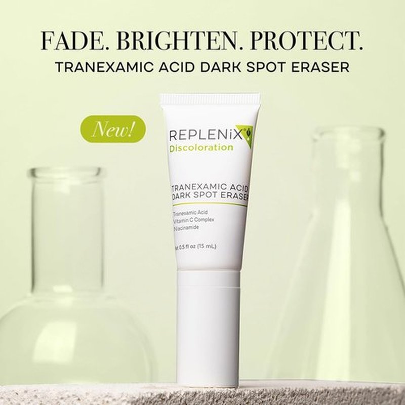 Replenix Tranexamic Acid Dark Spot Treatment - Medical-Grade Serum for Uneven Skin Tone | 0.5 oz, Gluten-Free