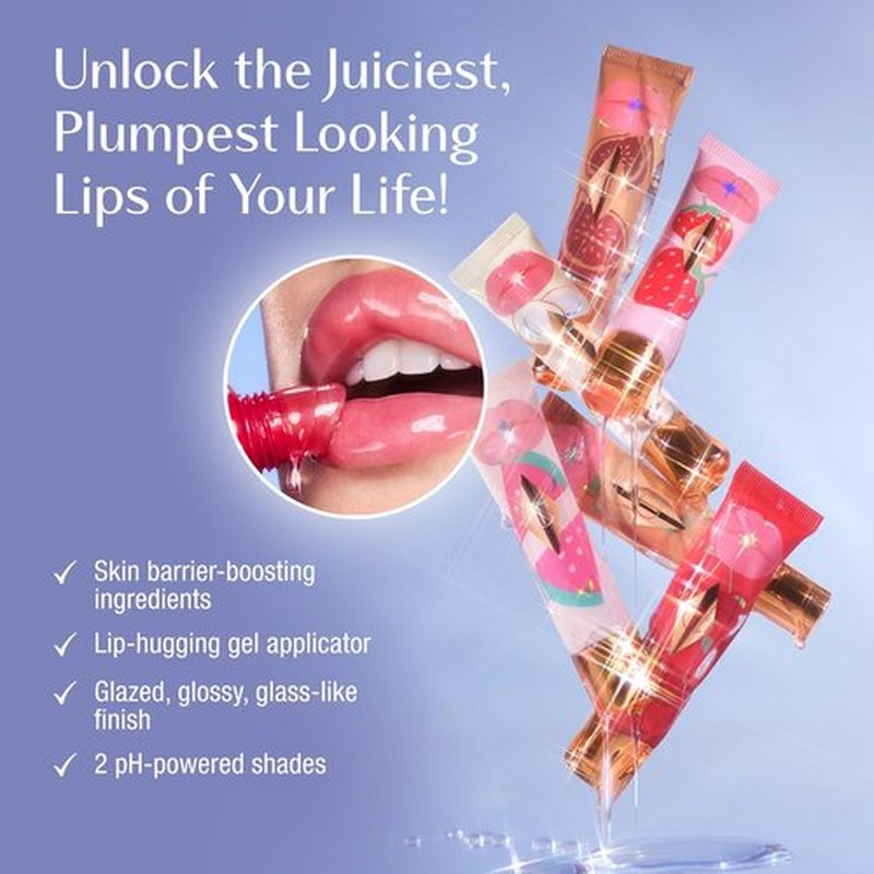 Charlotte Tilbury Healthy Glow Nectar Lip Oil - Sheer Tinted Gloss with Hyaluronic Acid & Vitamin E | High-Shine Hydration