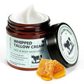 NIFEISHI Beef Tallow for Skin, Whipped Tallow and Honey Balm, Grass Fed & Organic Tallow Face Moisturizer Lip Balm, Deeply Moisturizing for Face & Body, 120g/4.2 oz