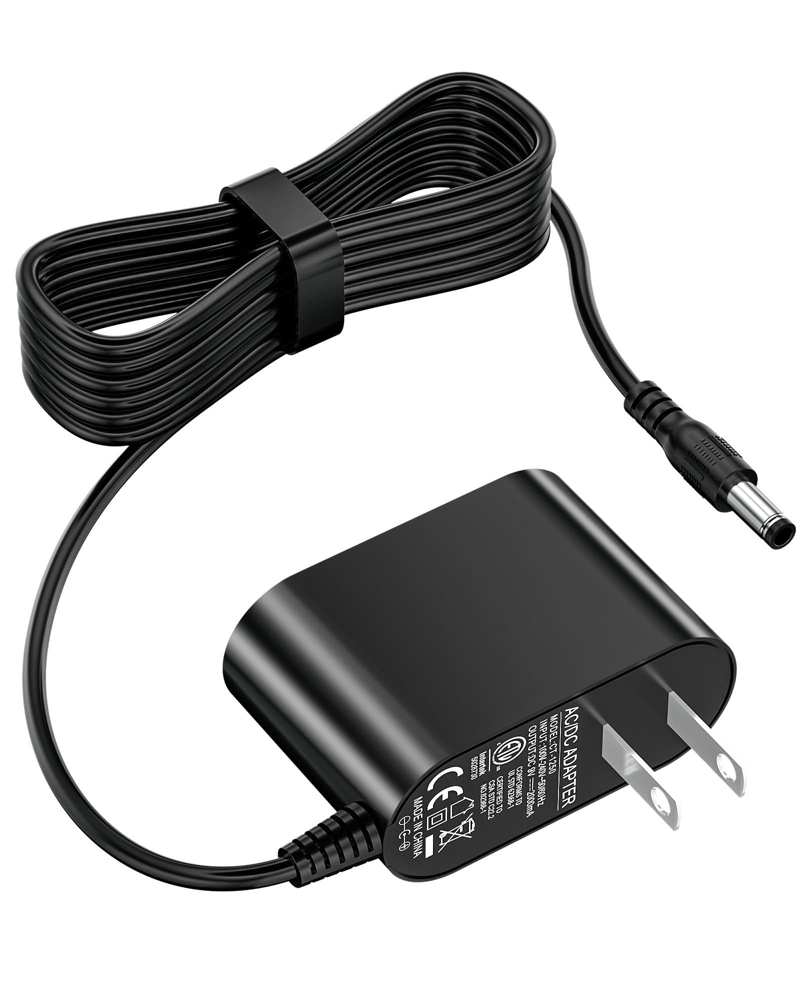 9V Power Cord for Bowflex Max Trainer Compatible with Bowflex Max Trainer M5 M3 M7 M8 HVT Exercise Elliptical Treadmill Cardio Machine, Cord Length 5.9Ft/1.8M