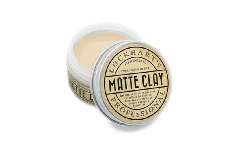 Lockhart’s Premium Matte Clay - Men's Hair Styling Paste for Natural Matte Finish - 3.4oz Textured Clay
