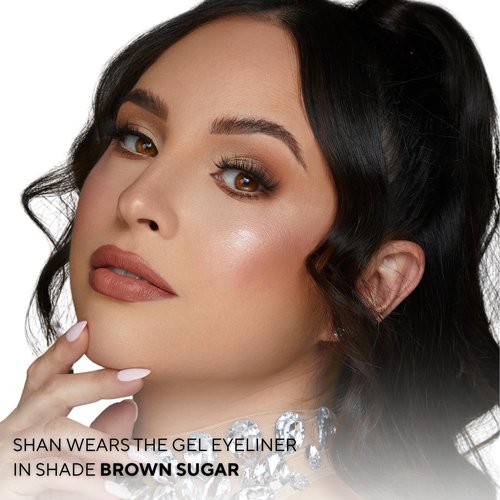 Shades By Shan Gel Eyeliner - Long-Lasting, Smudge-Proof, Vegan Formula in Brown Sugar