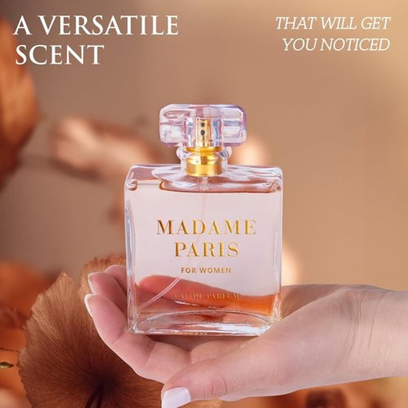Madame Paris Eau De Parfum for Women - 3.4 Oz Floral Jasmine & May Rose Scent | Cruelty-Free Gift