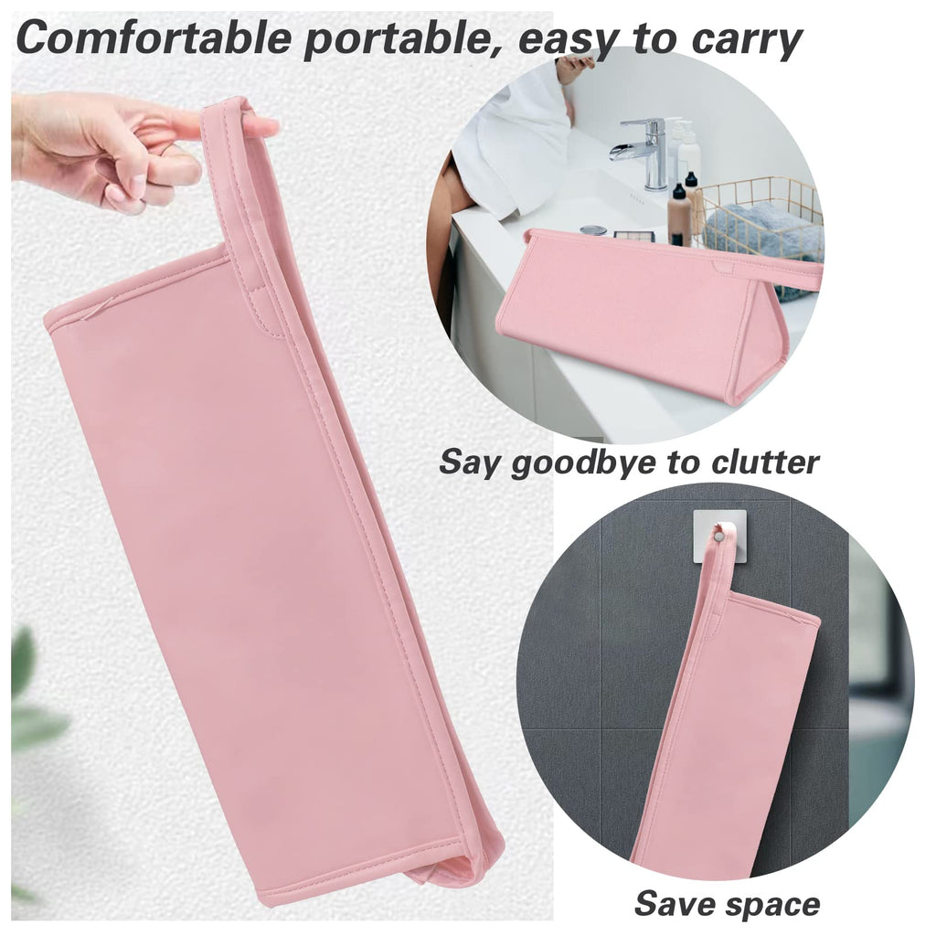 Travel Case for Dyson Airwrap Styler/Shark Flexstyle, Portable Carrying Case for Dyson Supersonic Hair Dryer, Waterproof Anti-scratch Dustproof Shockproof Protection Organizer Travel Storage Bag(Pink)