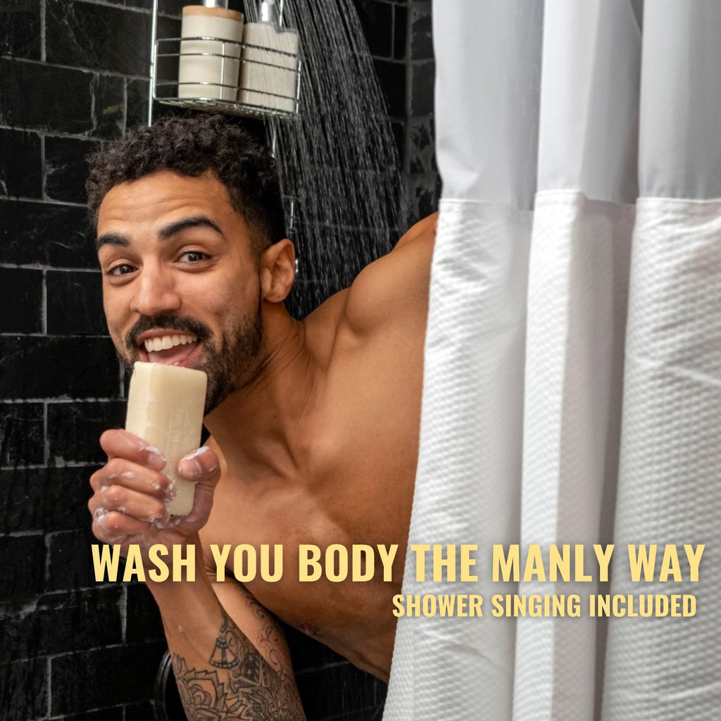 San Francisco Soap Hair and Body Mini-Bar 4oz (Ebony Wood and Coffee) - No Harmful Chemicals - Good for All Skin Types - Made in the USA