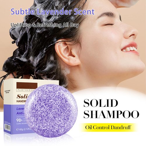 Grospe Lavender Essential Oil Shampoo Bar - Deep Cleansing & Moisturizing | Relieves Itching & Dandruff