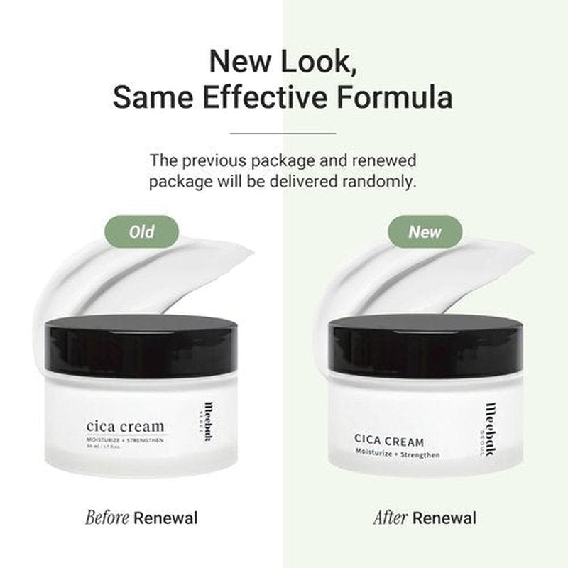 Meebak Cica Cream - Soothing Daily Moisturizer with Niacinamide, Peptides & Retinol | Deep Hydration for Glass Skin
