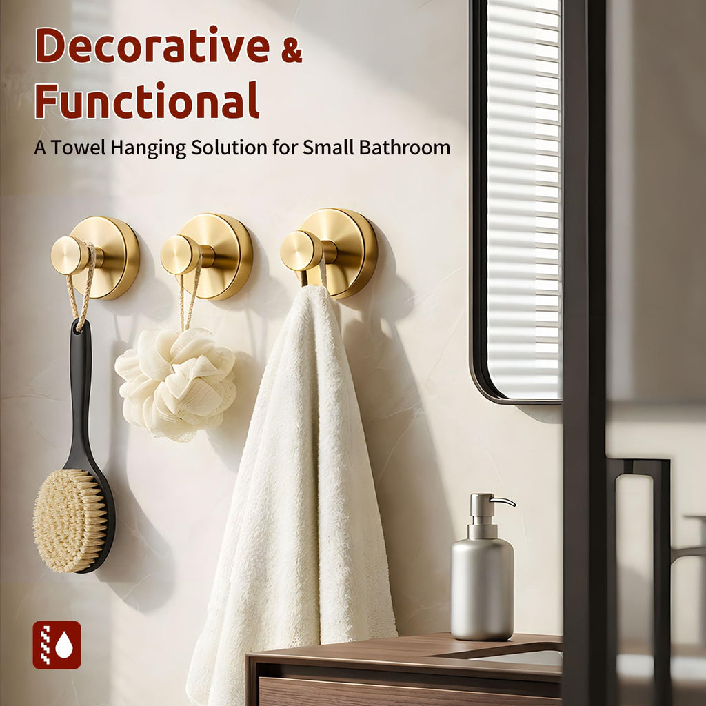 4 Packs Suction Cup Hooks for Shower, Heavy-Duty Wreath Hangers for Front Door, No Drill Glass Door Shower Suction Hooks No Damage for Walls Bathroom Kitchen Window Mirror Tile Towel Coat Robe Loofah