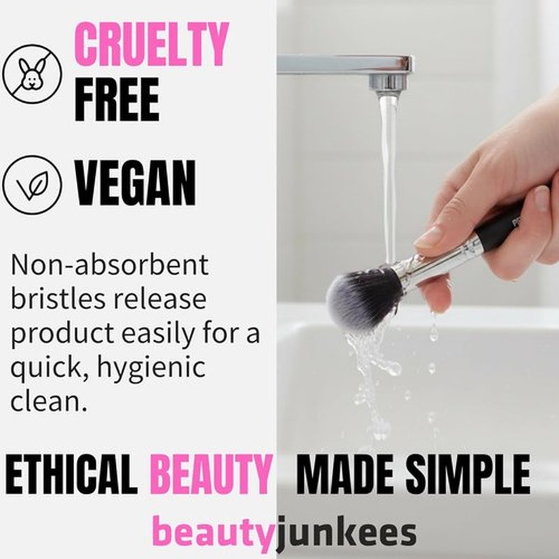 Beauty Junkees Concealer Brush - Small Soft Fluffy Tapered Synthetic Brush for Precision Application
