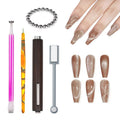 YECIRALA 24 Pcs Cat Eye Nail Magnets For Nail Art Cat Eye Designs, 5 Style Magnets For Nails 3 in 1 Brown Cat Eye Magnets Pen Sticks For Nails, Flower Heart Water Ripple Cat Eye Designs Nail Tools