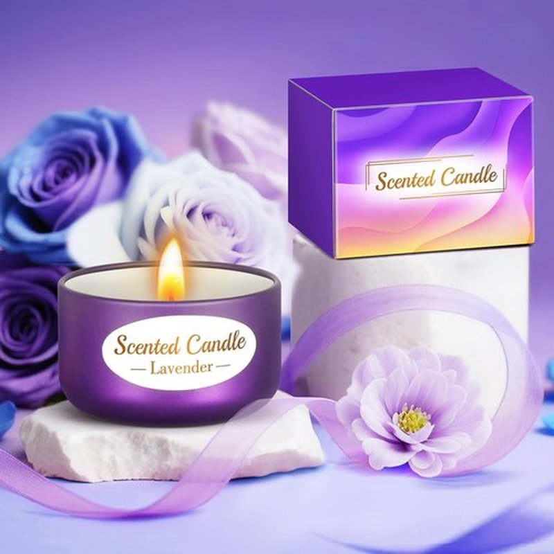 Mothers Day Birthday Gifts Set for Women Her Mom Wife Girlfriend Friend - Purple Self Care Spa Relaxation Gift Basket Set with Novelty Stainless Steel Coffee Tumbler, Lavender Candle, Bath Bomb