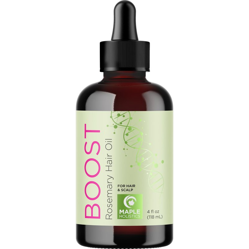 Volumizing Rosemary Hair Oil Serum - Moisturizing Scalp and Hair Oil for Men & Women Infused with Amla Black Castor Pumpkin Argan & Jojoba - Lightweight Hydrating Vegan & Color Safe (Rosemary Scent)