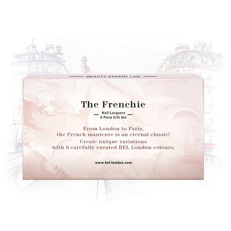 BL The Frenchie Luxury 6 Pack Multi-color French Manicure Professional Nail Polish Set
