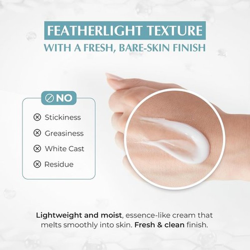 JEU'DEMEURE Anti-Aging SPF 50 Face Sunscreen Lotion - Lightweight, Non-Sticky Formula for Sensitive Skin, 1.69 fl oz