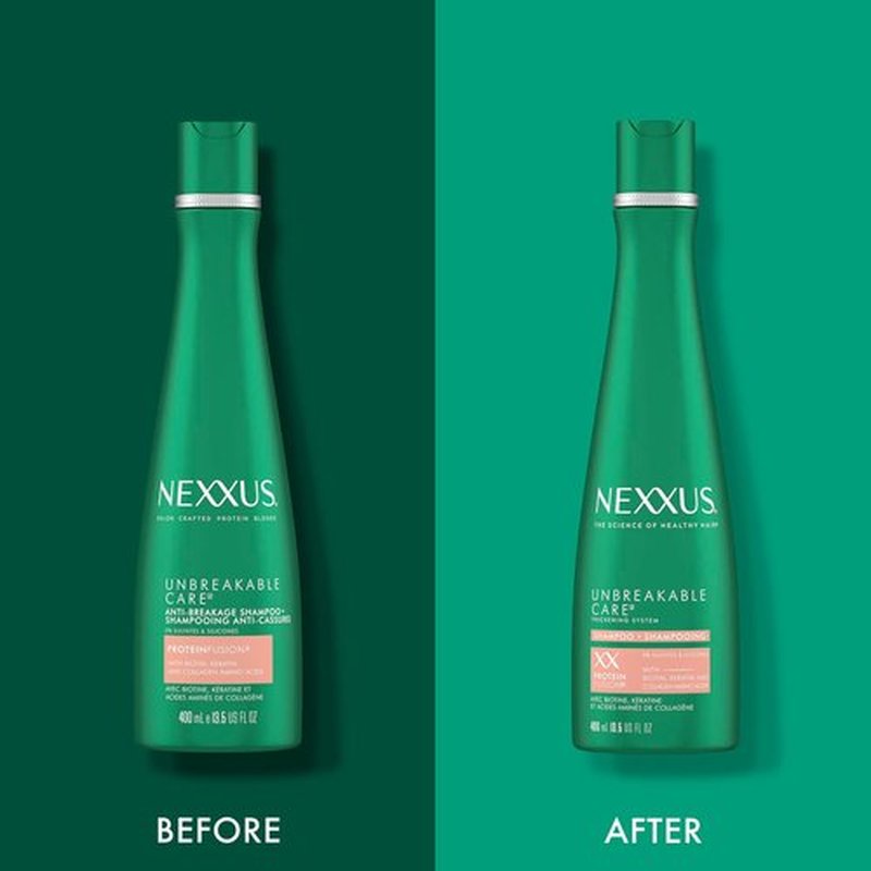 Nexxus Unbreakable Anti-Breakage Shampoo - Strengthens Fine & Thin Hair | 13.5 oz with Duraplex Technology