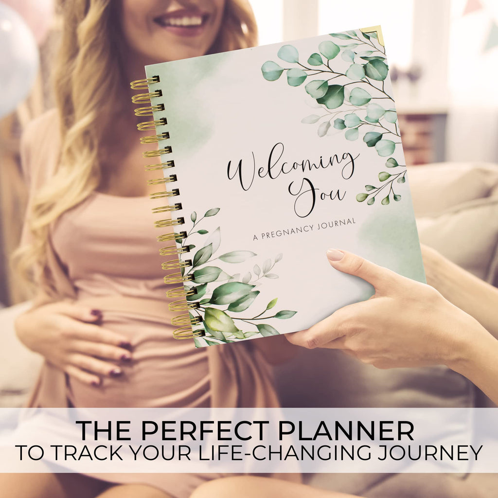 Pregnancy Journal and Memory Book with Stickers and Keepsake Pocket - Lovely Must Have Gift for First Time Moms to Be - The Perfect Planner to Track Your Little Ones Life-Changing Journey