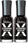 Sally Hansen Xtreme Wear Nail Polish, Streak-Free, Shiny Finish, Long-Lasting Nail Color, Black Out, 0.40 fl oz (Pack of 2)