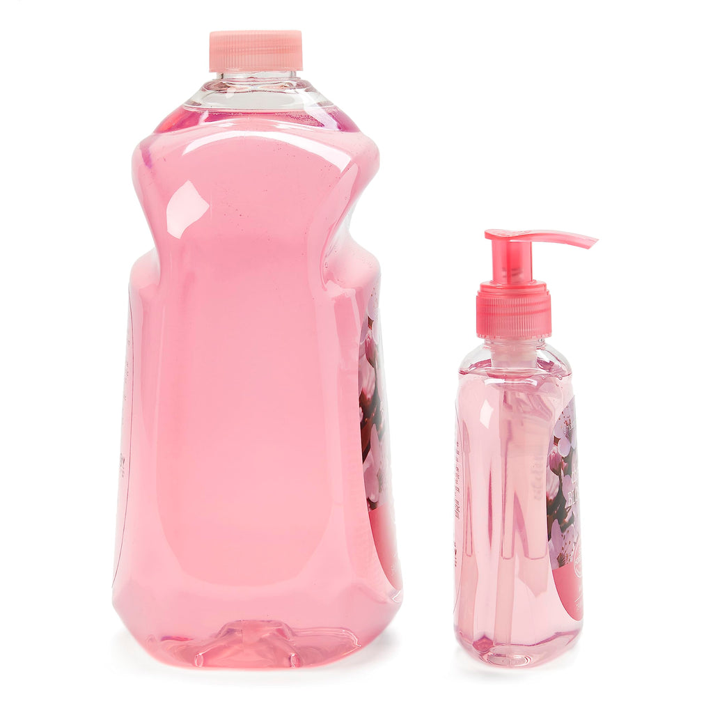SIMPLE PLEASURES Premium Hand Soap Refills Collection - Fresh Cotton Scent, 7.9 oz Bottle with Jumbo 59 oz Refill - Goodhousekeeping Seal Approved - Multiple Scents Cotton Scented Hand Soap and Refill