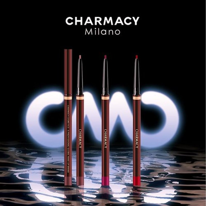 CHARMACY Twist Up Lip Liner Pencil - Waterproof & Smudge-Proof | High Pigment Creamy Formula | Universal Shades #03