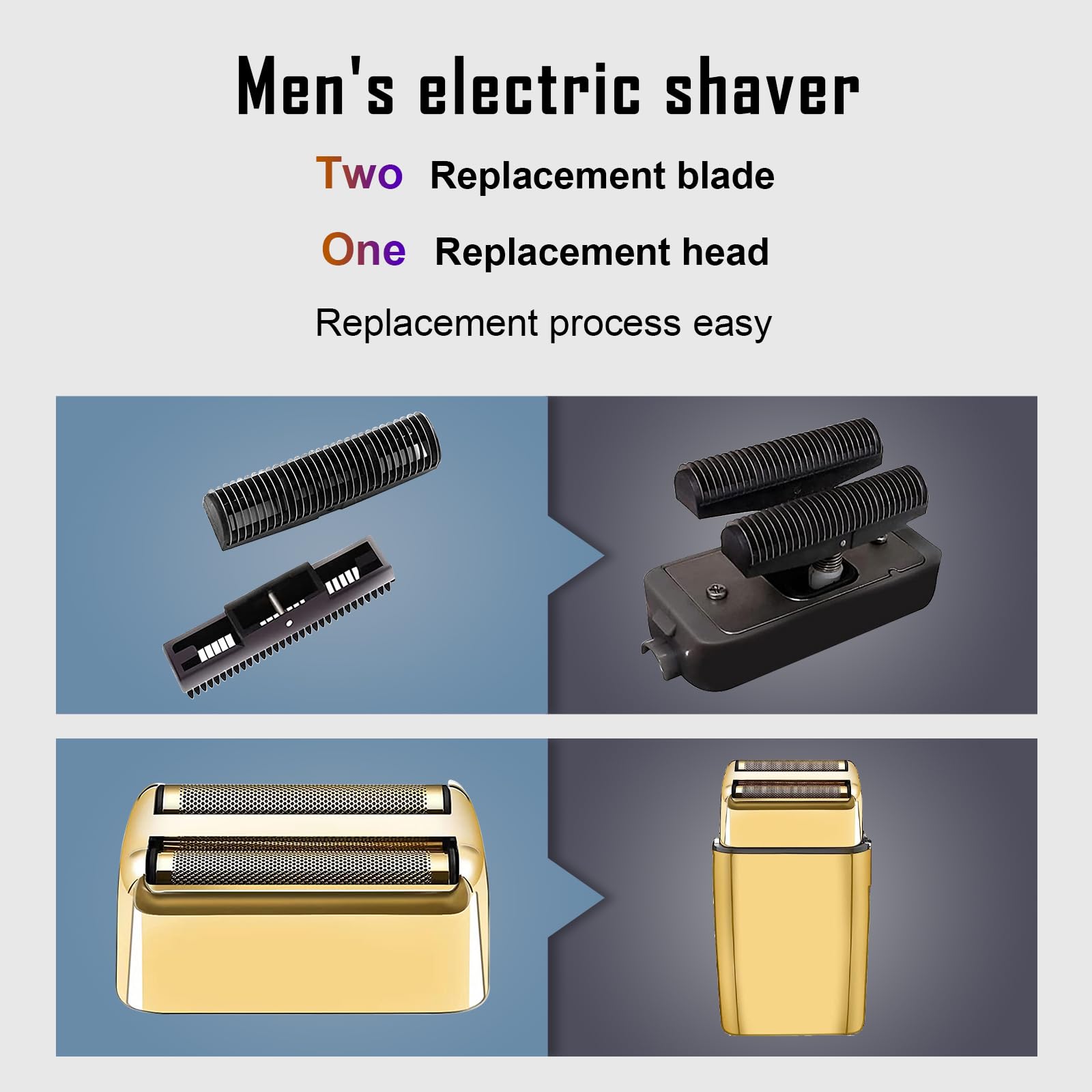 FXFS2 Shaver Replacement Foil & Cutters Compatible with BaBylissPRO Double