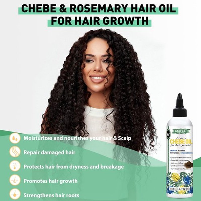 Natural Chebe Hair Oil for Hair Growth Chebe Oil Moisturizer for Scalp, African Chebe Powder for Hair Growth Stronger, Thicker, Longer Hair, 10 in 1 Chebe Hair Growth Oil Braid Bonnet for Sleeping