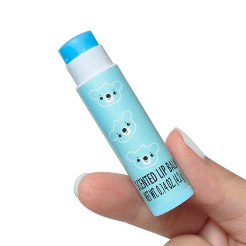 LUV HER Lip Balm Set Pack of 4 - Tinted Lip Balm with Playful Colors and Flavors - Perfect Girls Makeup Accessory - Ideal for Dry Weather Protection, Ages 3+