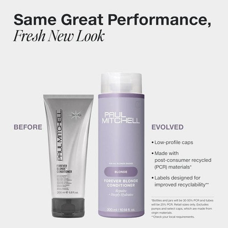 Paul Mitchell Forever Blonde Conditioner - Deeply Hydrates & Repairs Bleached Hair | 33.8 Fl Oz