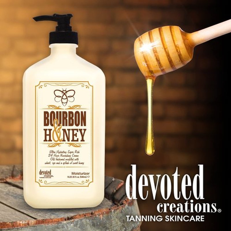 Devoted Creations Bourbon & Honey Moisturizer - Hydrating Formula | 18.25 oz for Soft Skin