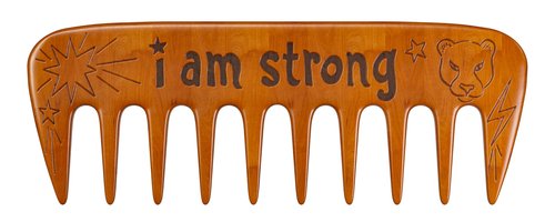 Mama Natural Strong Birth Comb - Labor Comb With Wide Teeth (1 Piece) - Wood Comb For Pregnancy Contractions - Birth Comb for Labor Pain & Pregnancy Gifts - Labor And Delivery Essentials Hand Comb