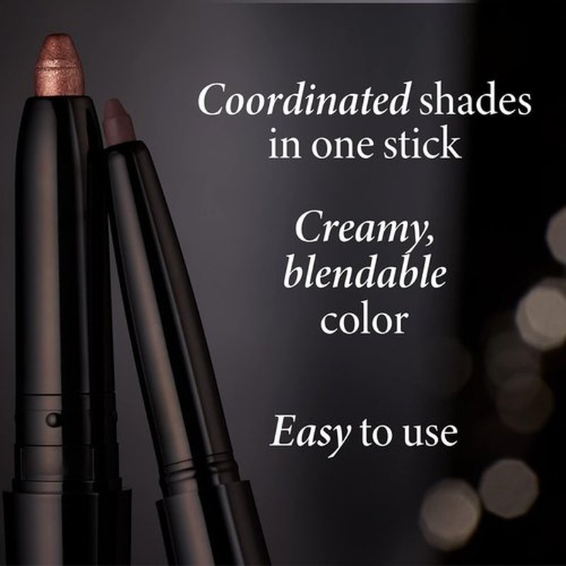 Laura Geller New York Swipe-N-Line Dual-Ended Eyeshadow & Eyeliner - Classic Onyx/Champagne - Waterproof, Creamy Formula