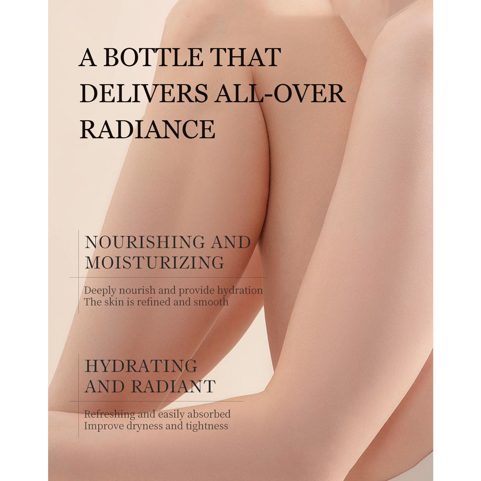 Carrot Moisturizing Body Lotion for Dry Skin, Hydrating & Firming Body Cream with Carrot Vitamin A for Women, Hand and Body Moisturizer Non-Greasy Refreshing Quickly Absorbed 320ml/ 10.82 Oz