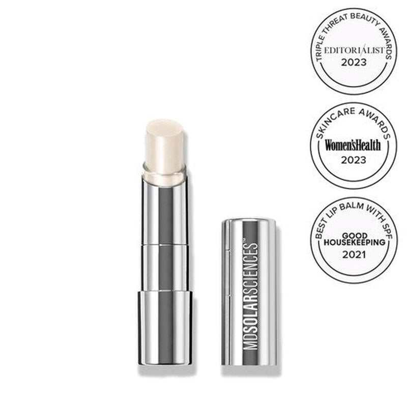 MDSolarSciences Tinted Sheer Lip Balm SPF 30 - Hydrating Vegan Lip Sunscreen with Shea Butter & Jojoba | 0.15 oz, Crystal