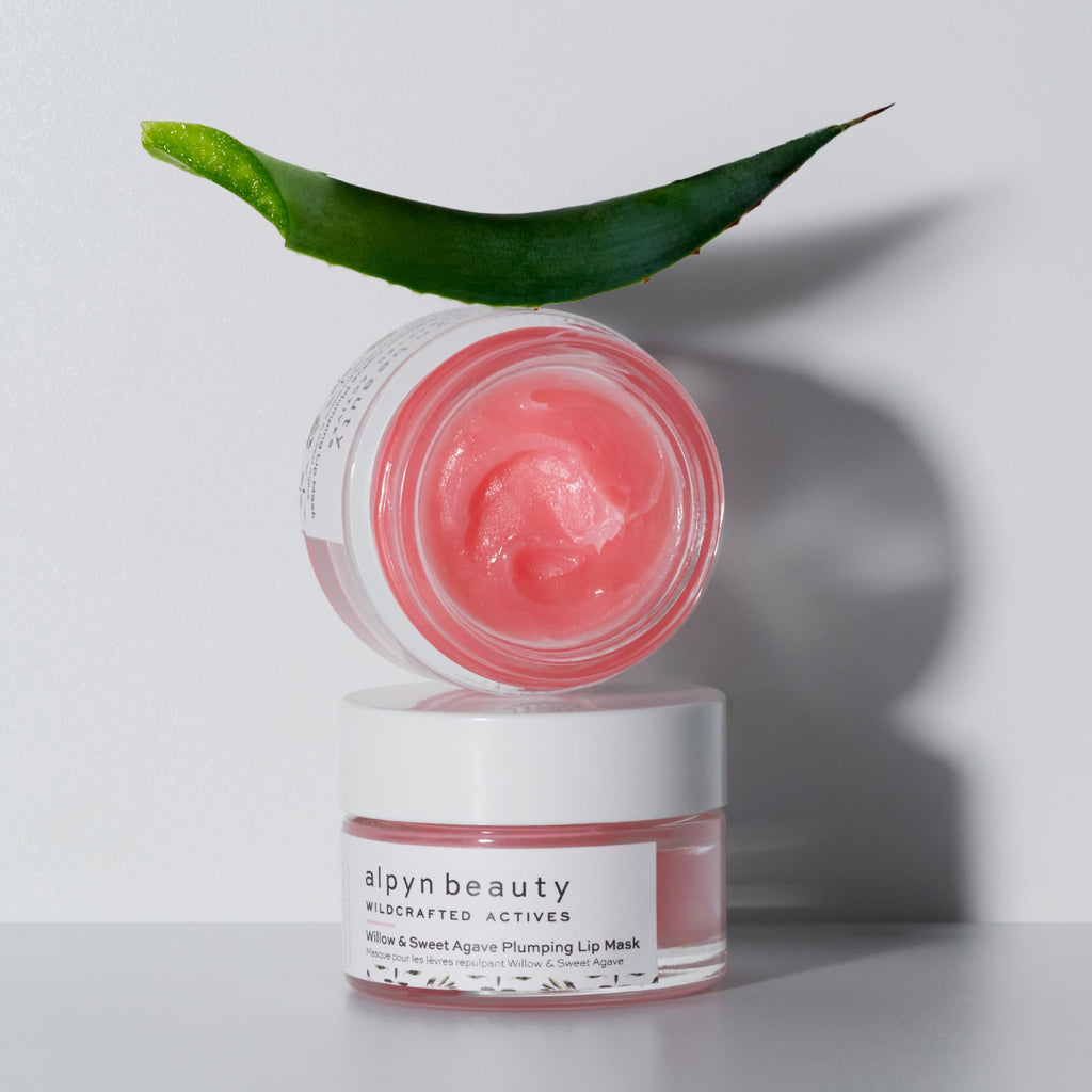 ALPYN Willow & Sweet Agave Plumping Lip Mask | Hydrating Daily Lip Treatment For Softer, Smoother & More Supple Lips | 0.35 oz / 10 g