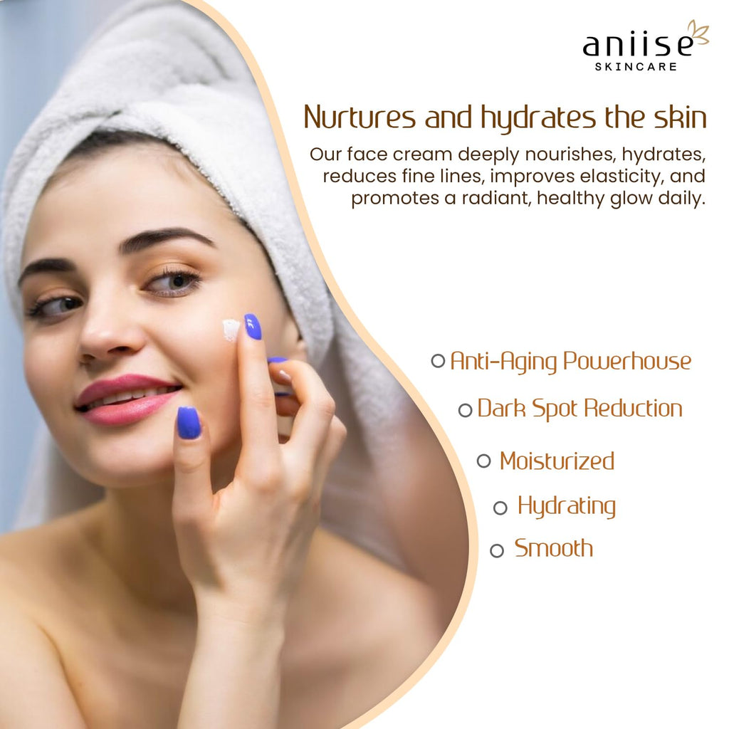 Aniise Wild Yam Extra Moisturizing Face Cream with Coconut Oil - Wild Yam Cream for Menopause & Menstrual Relief - Stabilizes Hormone Levels - Anti-Aging Cream for Very Dry Skin - 1 oz
