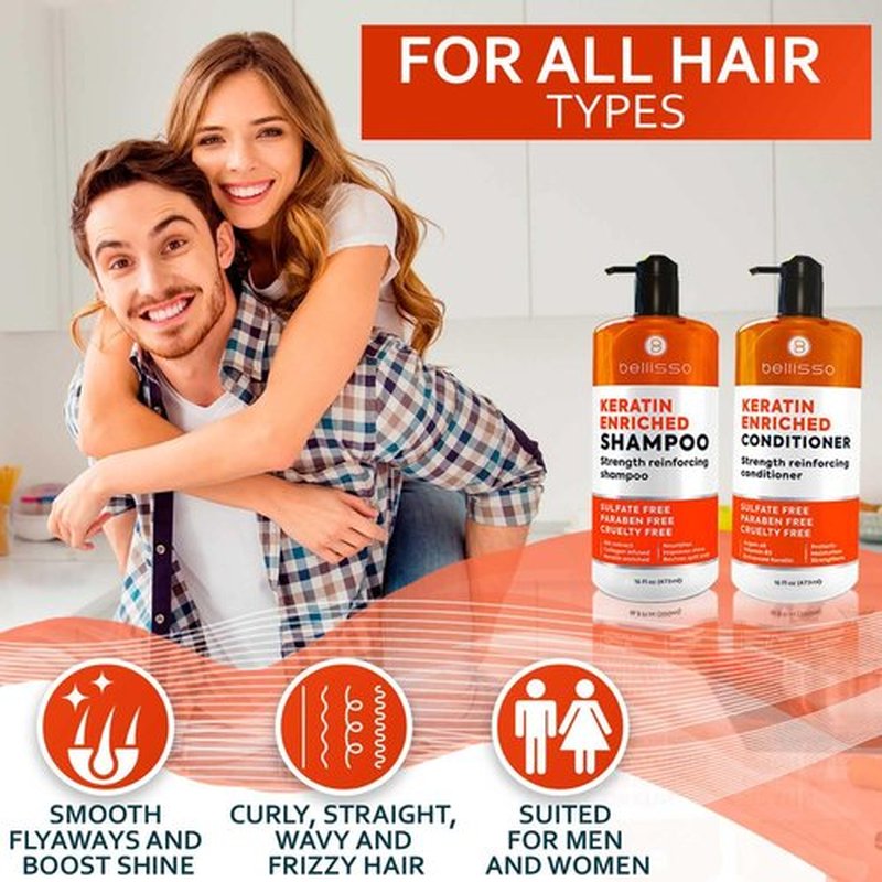 **Regine Switzerland Keratin Shampoo & Conditioner Set - Sulfate & Paraben Free | Salon-Quality Treatment for All Hair Types**