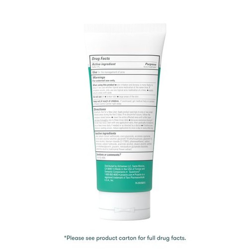 Proactiv Clean Mineral Acne Cleanser- Sulfur Acne Treatment Face Wash for Sensitive Skin- Gentle Daily Acne Cream Facial Cleanser with Soothing Chamomile- 6oz