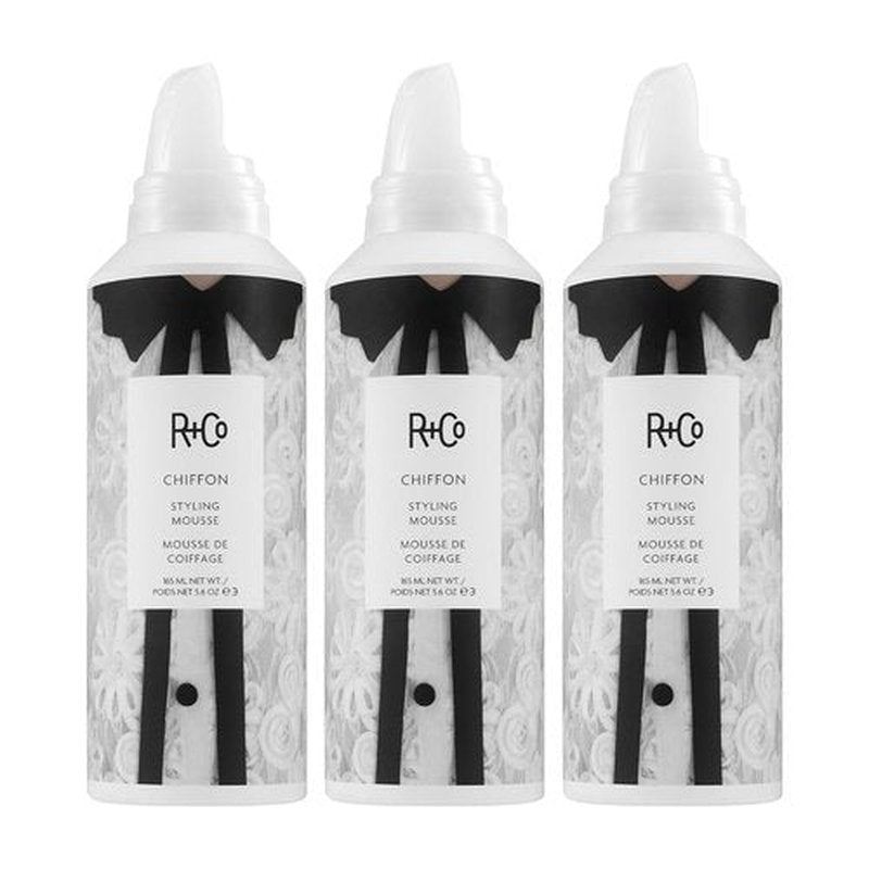 R+Co CHIFFON Styling Mousse - Lightweight Hair Foam for Volume & Texture | Suitable for All Hair Types