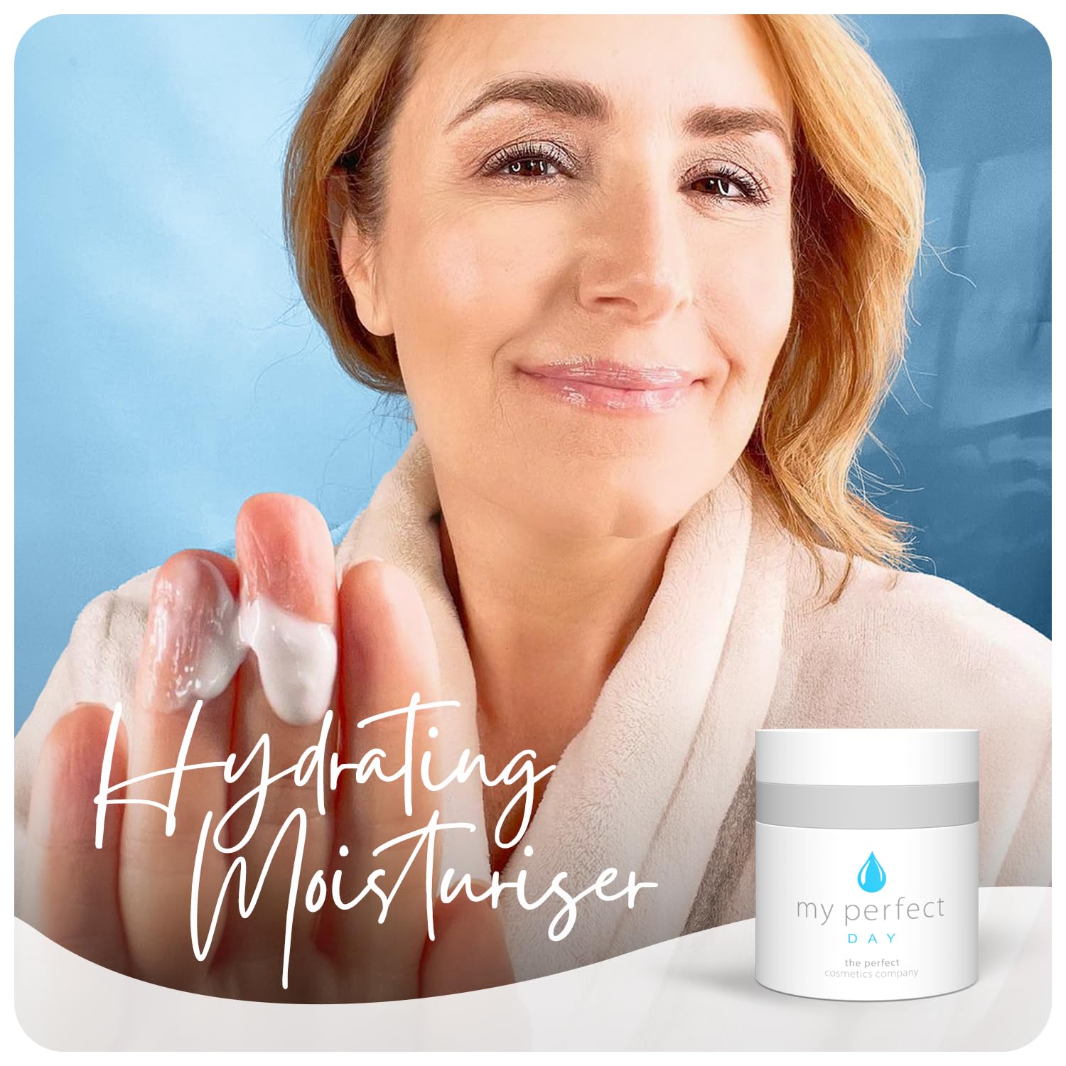 My Perfect Day Skin Moisturizer Face Cream - 50ml Anti-Aging Facial Moisturizer, Reduces Wrinkles & Fine Lines, Fast Absorbing, Non-Greasy, 3-Month Supply, Suitable for All Skin Types