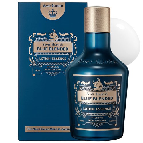 Scott Hamish Blue Blended Lotion Essence - Men's Anti-Aging Face Moisturizer with Hyaluronic Acid & Amino Acids | 6.09 fl. oz.