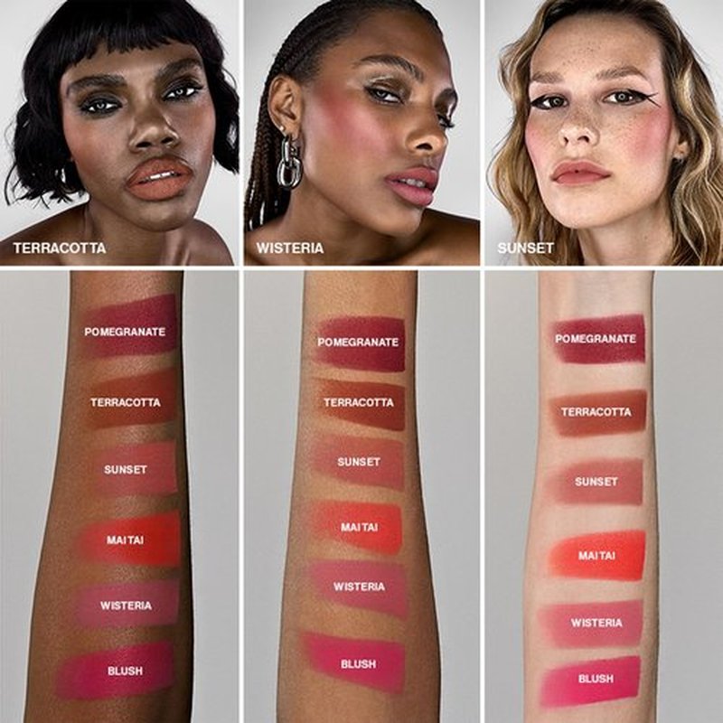 Smashbox Halo Sheer To Stay Cream Cheek + Lip Tint | Sheer-to-Medium Coverage + Matte, 0.34 Fl Oz, Wisteria