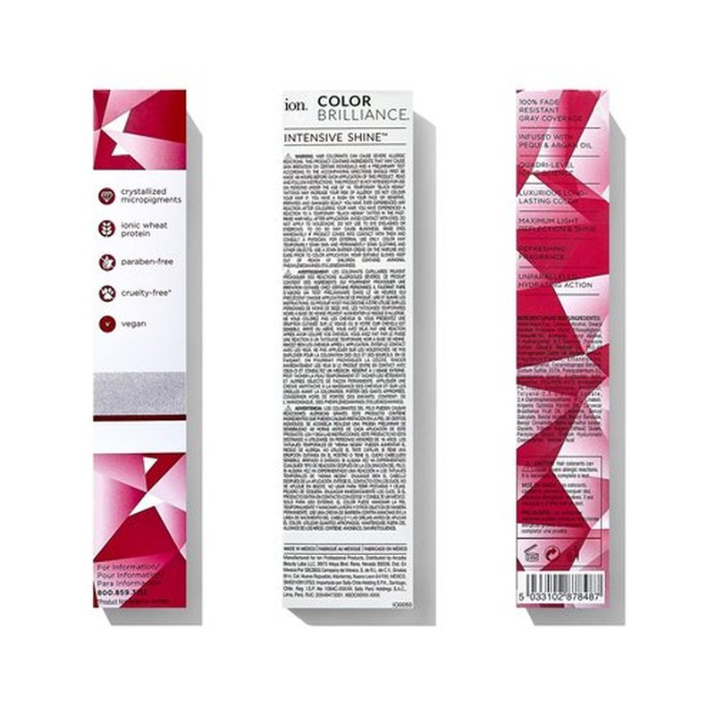 Ion True Tones Permanent Crème Hair Color - Rich Crimson for Dark Hair - Long-Lasting Vibrancy