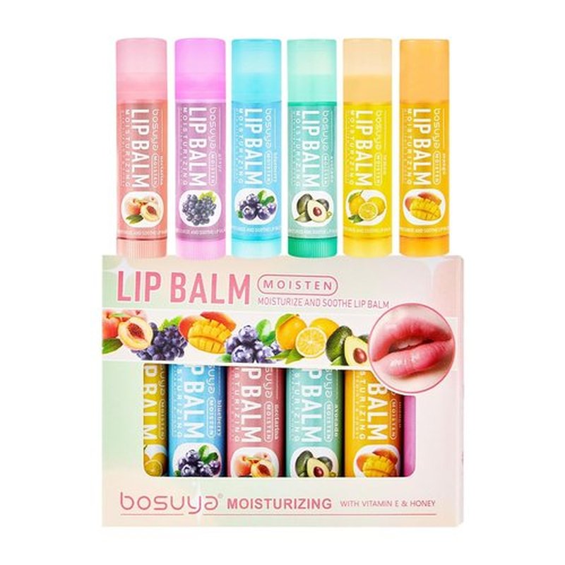 Skiennix Lip Balm Set - 6 Flavors for Gentle Hydration & All-Day Moisture | Smooth, Non-Greasy Formula